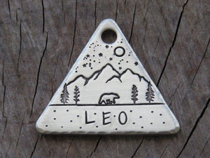 Native Wolf Pet Tags LEO