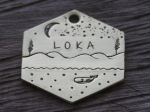 Native Wolf Pet Tags LOKA