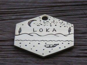 Native Wolf Pet Tags LOKA
