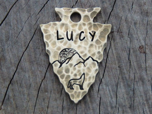 Native Wolf Pet Tags LUCY
