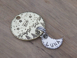 Native Wolf Pet Tags LUNA (DOUBLE)