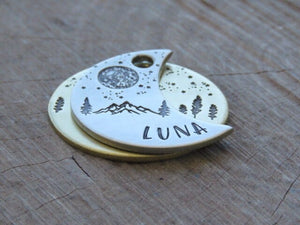Native Wolf Pet Tags LUNA DOUBLE