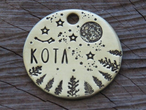 Native Wolf Pet Tags MAPLE