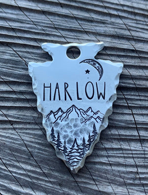 Native Wolf Pet Tags MAPLE