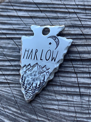 Native Wolf Pet Tags MAPLE