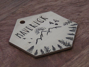 Native Wolf Pet Tags MAVERICK
