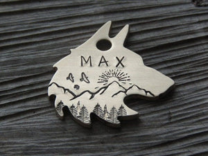 Native Wolf Pet Tags MAX
