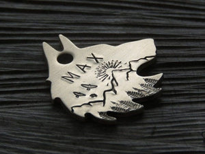 Native Wolf Pet Tags MAX