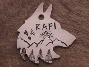 Native Wolf Pet Tags MAX