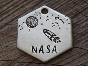 Native Wolf Pet Tags NASA
