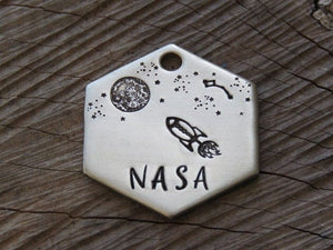 Native Wolf Pet Tags NASA