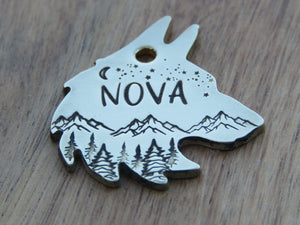 Native Wolf Pet Tags NOVA