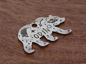 Native Wolf Pet Tags ODIN