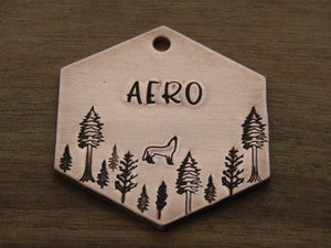 Native Wolf Pet Tags Pet Tag AERO