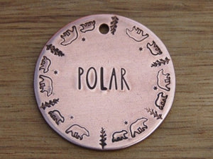 Native Wolf Pet Tags POLAR