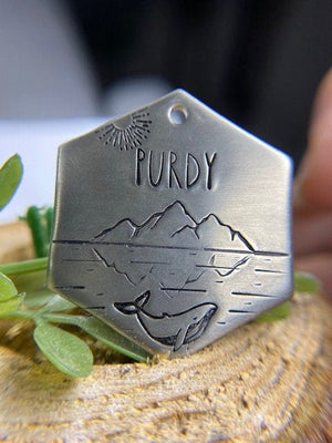 Native Wolf Pet Tags PURDY