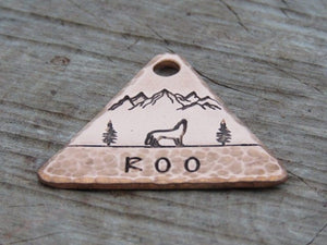 Native Wolf Pet Tags ROO