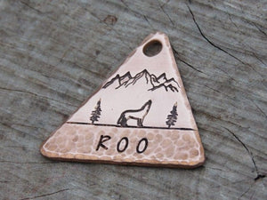 Native Wolf Pet Tags ROO