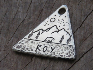 Native Wolf Pet Tags ROY