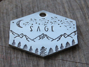Native Wolf Pet Tags SAGE