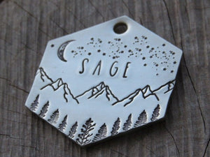 Native Wolf Pet Tags SAGE