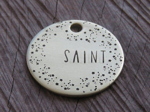 Native Wolf Pet Tags SAINT