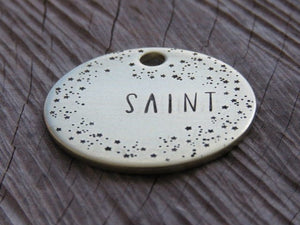 Native Wolf Pet Tags SAINT