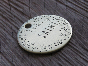 Native Wolf Pet Tags SAINT