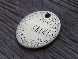 Native Wolf Pet Tags SAINT