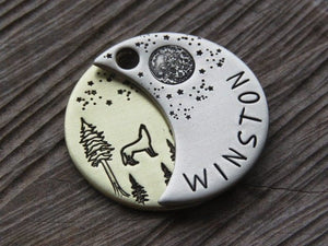 Native Wolf Pet Tags WINSTON (DOUBLE)