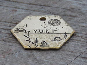 Native Wolf Pet Tags YUKI
