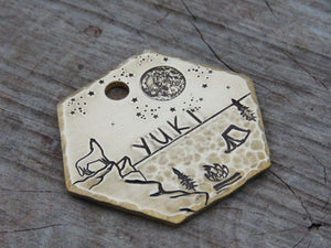 Native Wolf Pet Tags YUKI