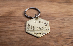 Native Wolf Pet Tags ZIGGY