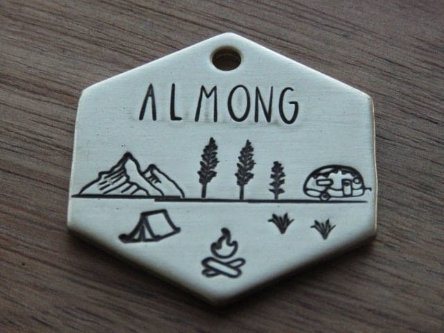 Native Wolf Pet Tags ALMONG