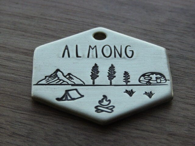 Native Wolf Pet Tags ALMONG