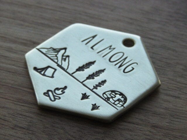 Native Wolf Pet Tags ALMONG