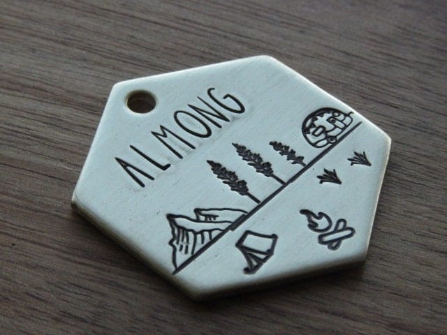 Native Wolf Pet Tags ALMONG
