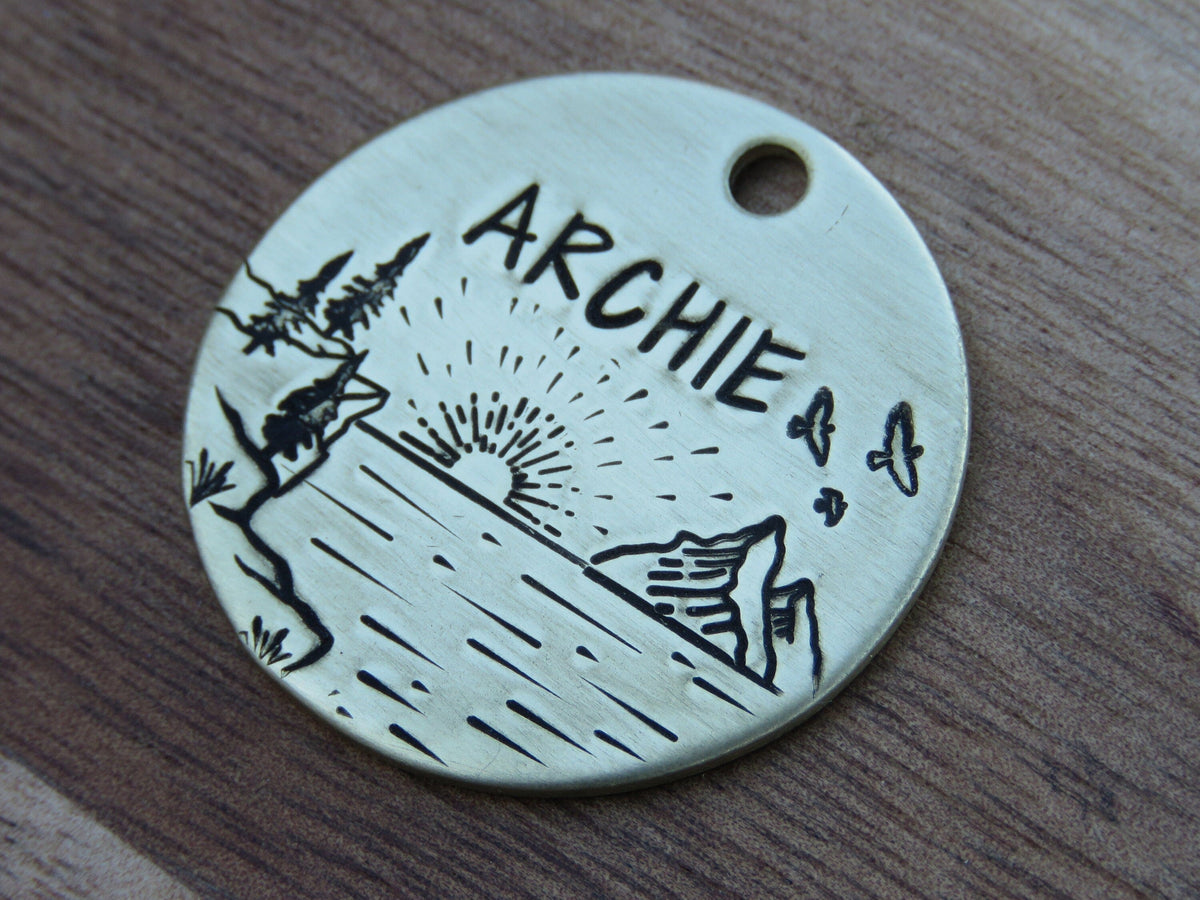 Native Wolf Pet Tags ARCHIE