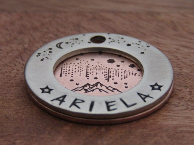 Native Wolf Pet Tags ARIELA (DOUBLE)