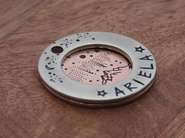 Native Wolf Pet Tags ARIELA (DOUBLE)