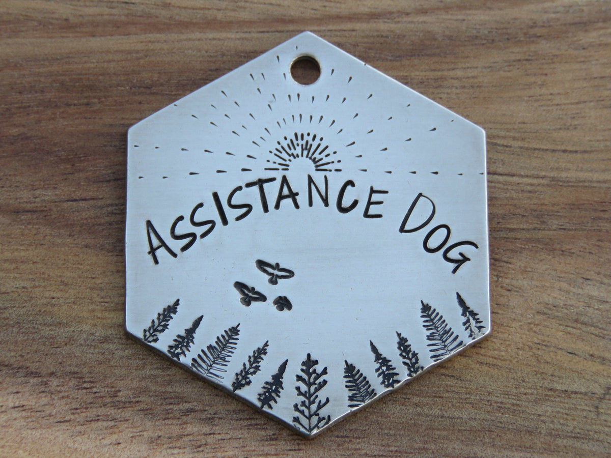Native Wolf Pet Tags ASSISTANCE DOG