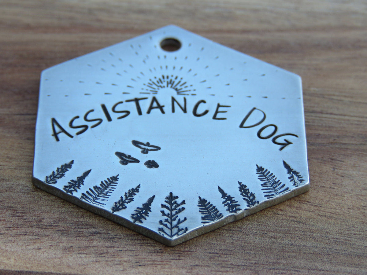 Native Wolf Pet Tags ASSISTANCE DOG
