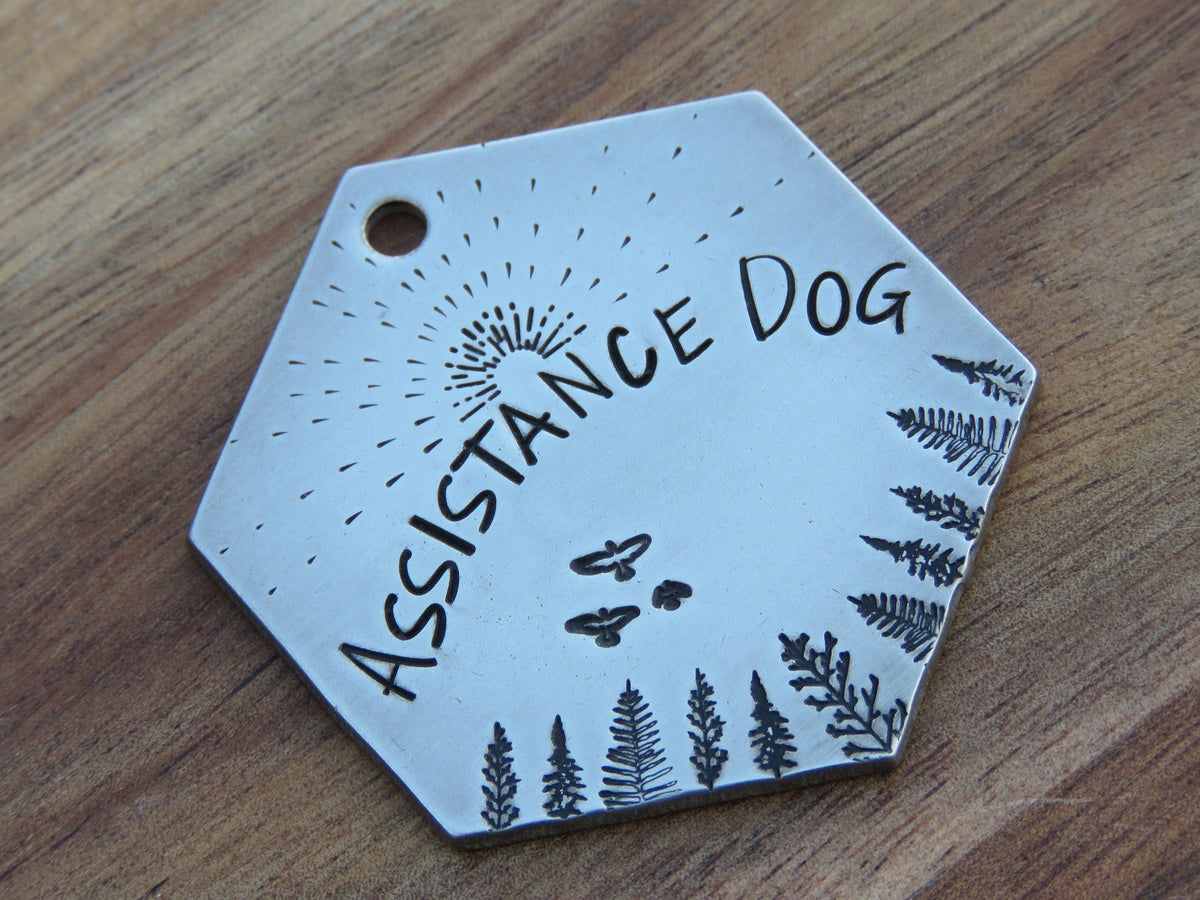 Native Wolf Pet Tags ASSISTANCE DOG