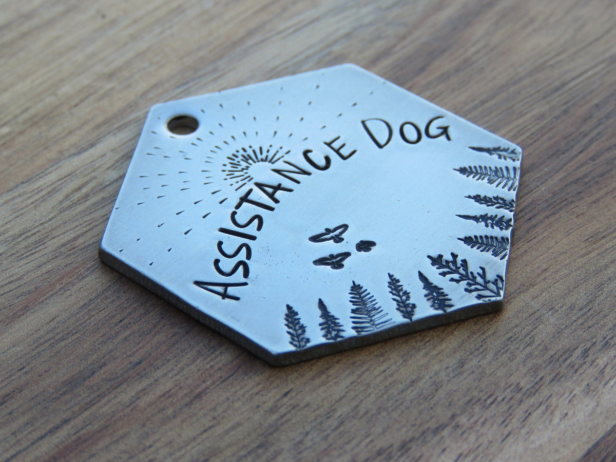 Native Wolf Pet Tags ASSISTANCE DOG