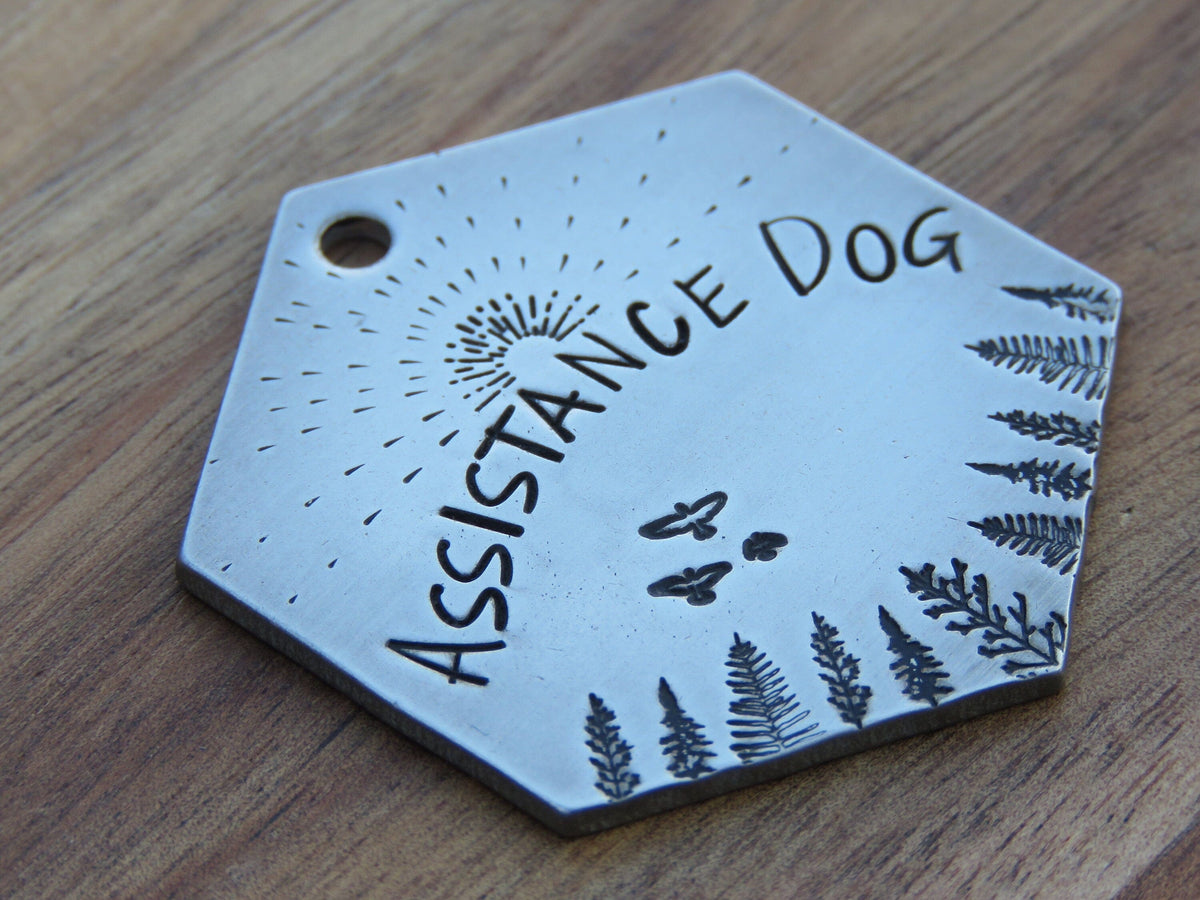 Native Wolf Pet Tags ASSISTANCE DOG