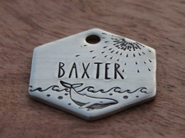 Native Wolf Pet Tags BAXTER