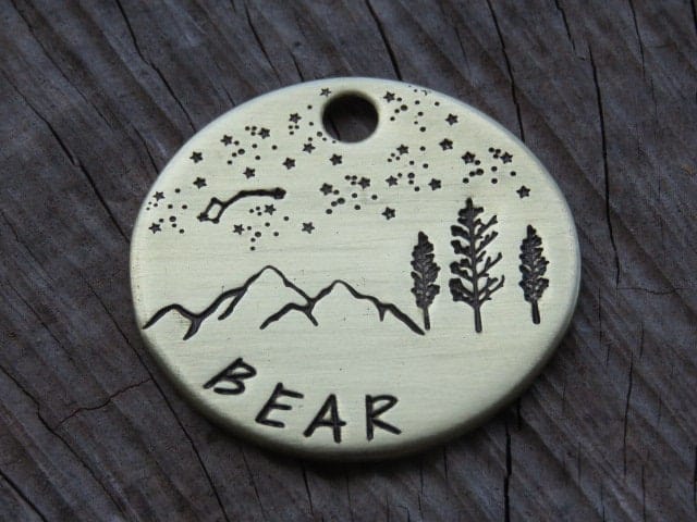 Native Wolf Pet Tags BEAR