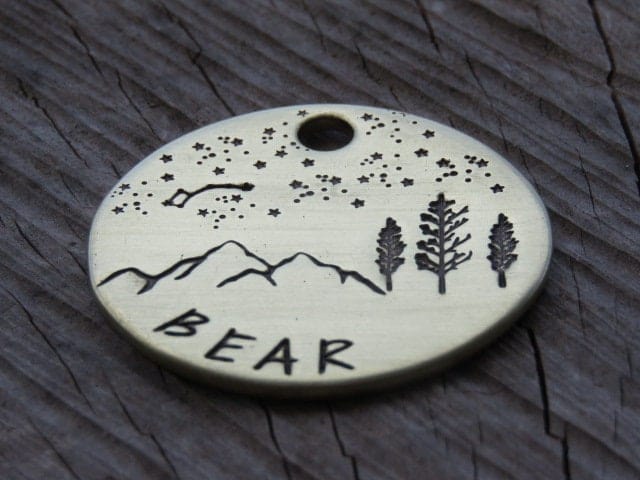 Native Wolf Pet Tags BEAR