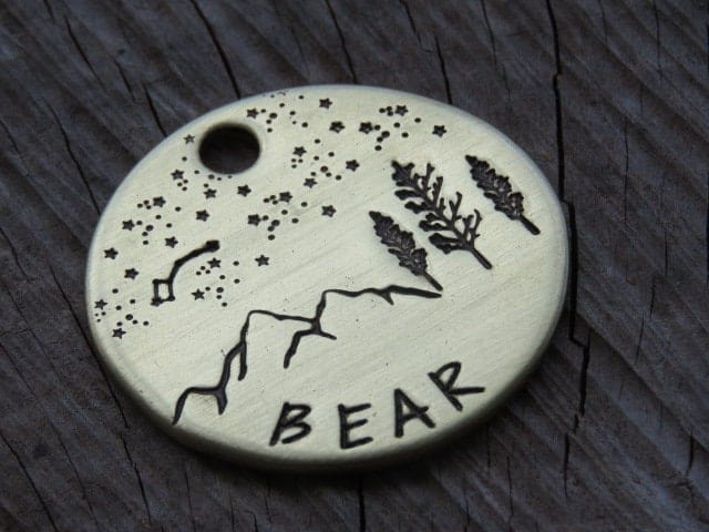 Native Wolf Pet Tags BEAR
