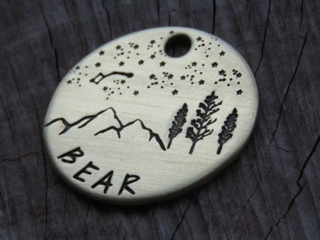 Native Wolf Pet Tags BEAR